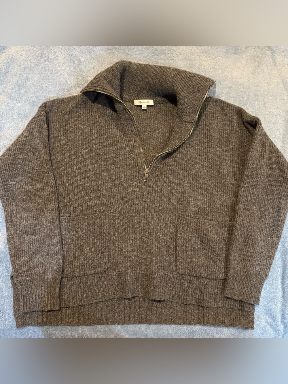 Madewell Glenbrook Half-Zip Pullover Sweater